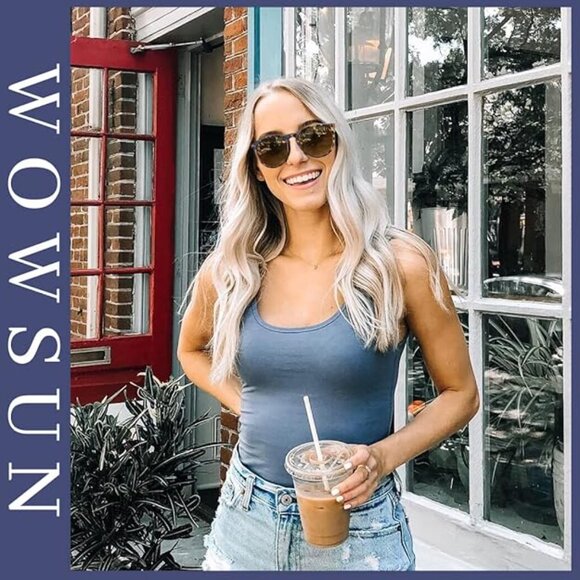 2 Pack  Retro Sunglasses Women Trendy Round Classic Glasses